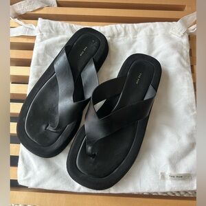 The Row Ginza Sandals - Black
